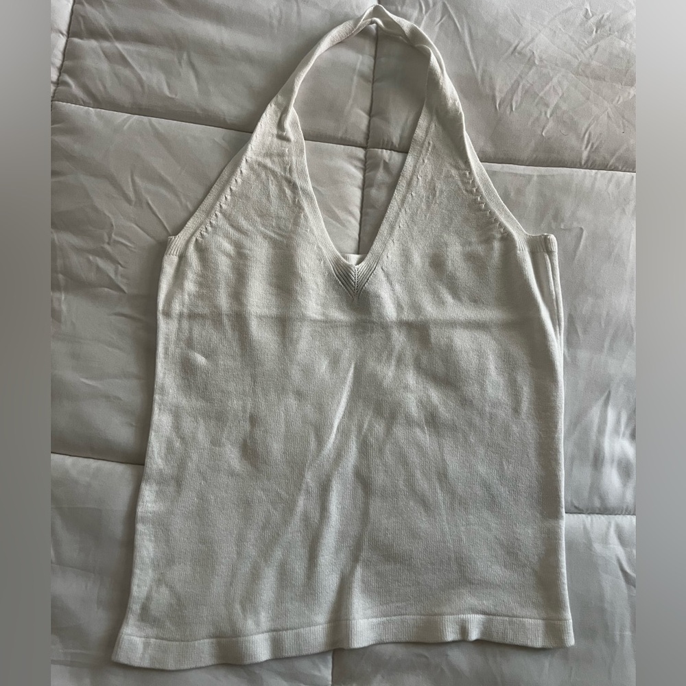Banana Republic Ivory halter sweater